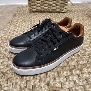 NWOT Allen Edmonds Alpha Leather Sneakers Black Mens 8.5 D Dress Casual Shoes
